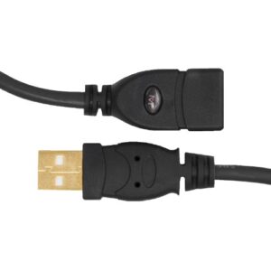 Mediabridge USB 2.0 - USB Extension Cable (10 Feet) - A Male to A Female with Gold-Plated Contacts