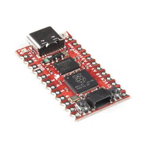 sparkfun pro micro – rp2040 – dual cortex m0+ processors – 30 programmable io for extended peripheral support – timer with 4 alarms – micropython – c/c++ – usb-c connector for programming