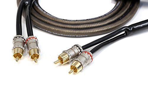 KnuKonceptz Krystal Kable 2 Channel 6M Twisted Pair RCA Cable 20'