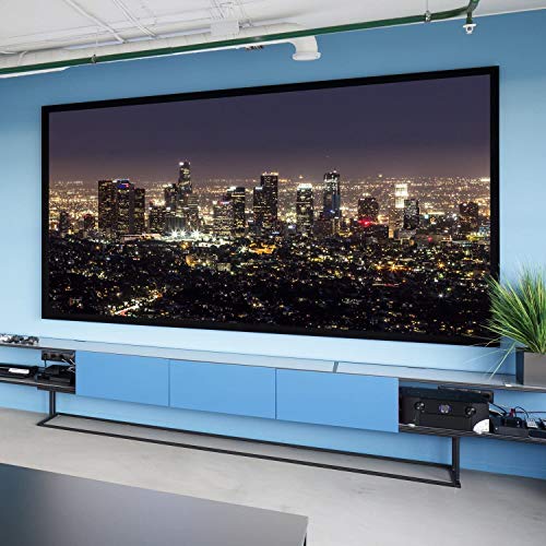 ConClarity 1 in x 60 ft - Vibrancy Enhancing Projector Screen Felt Tape Border Deepest Black Ultra High Contrast Flocking for DIY Screen Borders Absorbs Light, Brightens Image & Stops Bleed