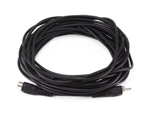 25ft rca single-channel male-female extension cable – black