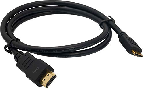 IENZA Replacement HTC-100 HDMI Cable Cord, Camera to TV Monitor Display HDMI Cable, Compatible with Canon EOS Rebel SL1, SL2, T1i, T2i, T3, T3i, T4i, T5, T5i, T6, T6i, T6S, T7, T7i