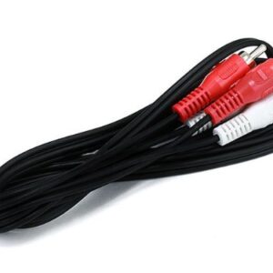 Monoprice 6ft 2 RCA Plug/2 RCA Plug M/M Cable - Black