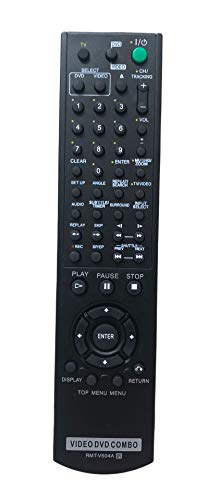 RMT-V504A Replacement Remote Control for Sony RMT-V501A SLV-D100 SLV-D281P SLV-D380P YSP-4000BL DVD-VCR Combo Player