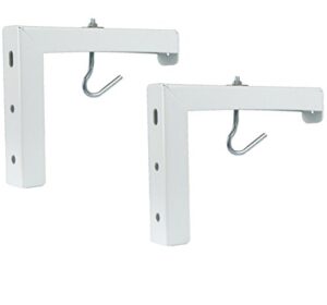 vivo wall hanging 6″ adjustable l-bracket mount plate hook kit for projector screens (mount-ps01)