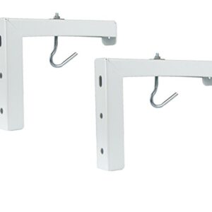 VIVO Wall Hanging 6" Adjustable L-Bracket Mount Plate Hook Kit for Projector Screens (MOUNT-PS01)