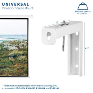 VIVO Wall Hanging 6" Adjustable L-Bracket Mount Plate Hook Kit for Projector Screens (MOUNT-PS01)