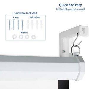 VIVO Wall Hanging 6" Adjustable L-Bracket Mount Plate Hook Kit for Projector Screens (MOUNT-PS01)