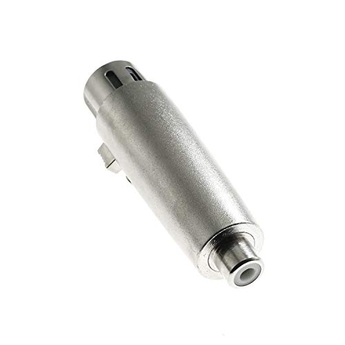 Maxmoral 2PCS XLR Female to RCA Female Jack Adapter XLR to RCA Converter Connector