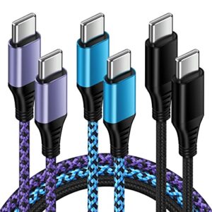usb c charger cable,type c to c fast android phone charging cord compatible for ipad mini 6,ipad pro,ipad air 4,macbook pro,samsung galaxy s22/s21/s20,z fold4/3,z flip4/3,google pixel 7pro/7/6/5,moto