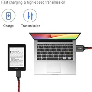 Android Charger Cord,Micro USB Cable Braided Fast Charging Cord Compatible with Kindle Fire HD 7 8 10 Tablet Moto E4 E5 G4 G5 G6 Play Samsung Galaxy J7 S7 J3 S6 Edge Note 5 4 LG G3 G4 V10 K20 K30 6ft