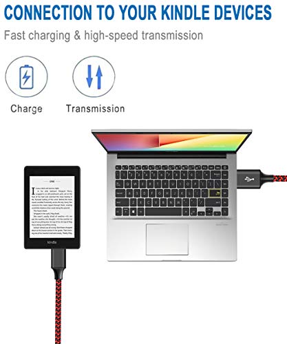 Android Charger Cord,Micro USB Cable Braided Fast Charging Cord Compatible with Kindle Fire HD 7 8 10 Tablet Moto E4 E5 G4 G5 G6 Play Samsung Galaxy J7 S7 J3 S6 Edge Note 5 4 LG G3 G4 V10 K20 K30 6ft