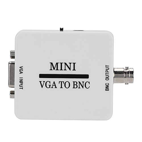 ASHATA VGA to BNC Converter, Mini HD VGA to BNC 1920 X for Video Conferencing Home Theater TV Computer Image Conversion 1080 USB Video Converter for HDTV Monitors TVs Computers