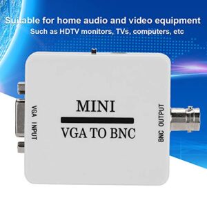 ASHATA VGA to BNC Converter, Mini HD VGA to BNC 1920 X for Video Conferencing Home Theater TV Computer Image Conversion 1080 USB Video Converter for HDTV Monitors TVs Computers