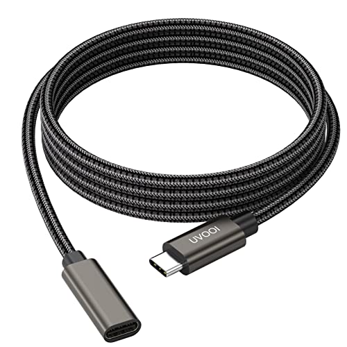 USB C Extension Cable 10FT, USB C Extender Cord Male to Female USB 3.1 Gen2 Type C Fast Charging & Sync for Samsung Galaxy, MacBook/Air/Pro, iPad Pro/iPad Mini, Dell XPS Surface and More