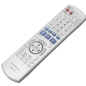 EUR7659Y70 Replace Remote Control fit for Panasonic DVD VCR Recorder DMR-ES45 DMR-ES46 DMR-ES35 DMR-ES45V DMR-ES35V DMR-ES36V DMR-ES45VS DMR-ES46V DMR-ES46VS DMRES45 DMRES46 DMRES35 DMRES45V DMRES35V