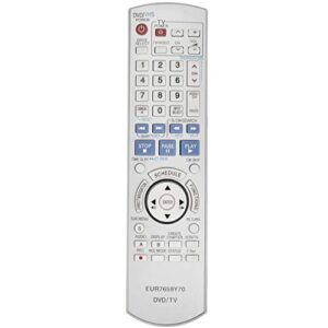 EUR7659Y70 Replace Remote Control fit for Panasonic DVD VCR Recorder DMR-ES45 DMR-ES46 DMR-ES35 DMR-ES45V DMR-ES35V DMR-ES36V DMR-ES45VS DMR-ES46V DMR-ES46VS DMRES45 DMRES46 DMRES35 DMRES45V DMRES35V