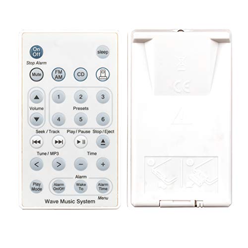 Universal Replacement Remote Control for Bose Sound Touch Wave Music Radio System I II III IV (Without Battery)-White