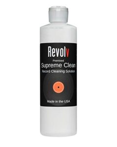 revolv supreme clean record cleaning fluid solution vinyl lp cleaner for record cleaner (16 oz.)