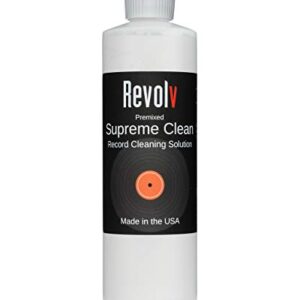 Revolv Supreme Clean Record Cleaning Fluid Solution Vinyl LP Cleaner for Record Cleaner (16 oz.)