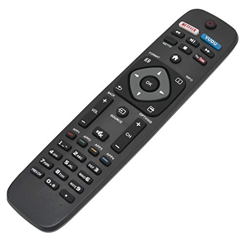 New Replace Remote Applicable for Philips TV 28PFL4609/F7 28PFL4909/F7 32PFL4609/F7 32PFL4909/F7 40PFL4609/F7 40PFL4909/F7 43PFL4609/F7 43PFL4909/F7 49PFL4609/F7 49PFL4909/F7 55PFL4909/F7 58PFL4609/F7