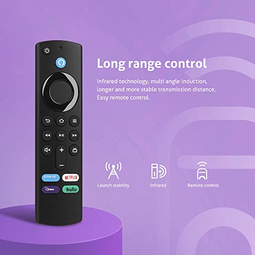 Replacement Voice Remote (3rd Gen) with TV Controls, L5B83G Fire TV Replacement Remote Compatible with Fire TV Stick(2nd Gen/3rd Gen/Lite/4K), Fire TV Cube (1st Gen and Later), and Fire TV (3rd Gen)