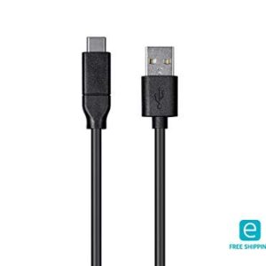 Monoprice USB C to USB A 2.0 Cable - 4 Meters (13.1 Feet) - Black | Fast Charging, High Speed, 480Mbps, 3A, 26AWG, Type C, Compatible with Samsung Galaxy and More - Essentials Series