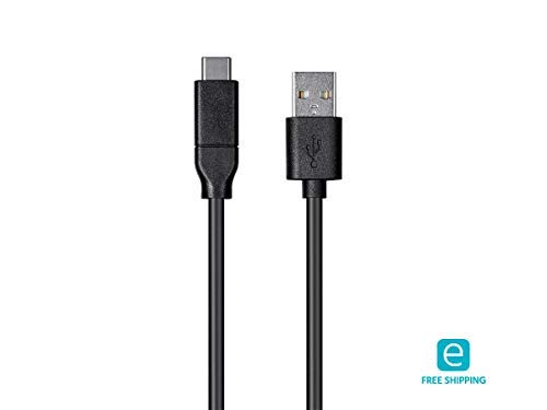 Monoprice USB C to USB A 2.0 Cable - 4 Meters (13.1 Feet) - Black | Fast Charging, High Speed, 480Mbps, 3A, 26AWG, Type C, Compatible with Samsung Galaxy and More - Essentials Series