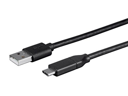 Monoprice USB C to USB A 2.0 Cable - 4 Meters (13.1 Feet) - Black | Fast Charging, High Speed, 480Mbps, 3A, 26AWG, Type C, Compatible with Samsung Galaxy and More - Essentials Series