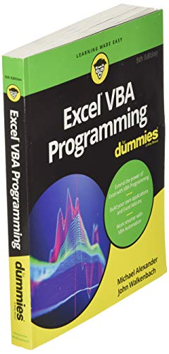 Excel VBA Programming For Dummies 5th Edition (For Dummies (Computer/Tech))