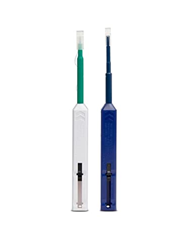 Enajucy 2pcs Fiber Optic Cleaner - for 1.25mmLC/MU 2.5mm SC/F C/STE2000 Glass Fiber Cleaning Pen - for Fiber Optic Connectors Cleaning