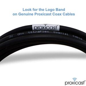 Proxicast 1 ft Ultra Flexible PL259 Male - PL259 Male Low Loss 50 Ohm Coax Cable Jumper Assembly for CB/UHF/VHF/Shortwave/HAM/Amateur Radio Equipment and Antennas (ANT-141-033-01)