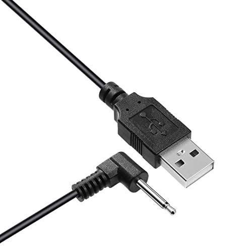 Smays Charging Cable Compatible with Lush 2 - USB DC 2.5mm Charger Cord Black (2-Pack)