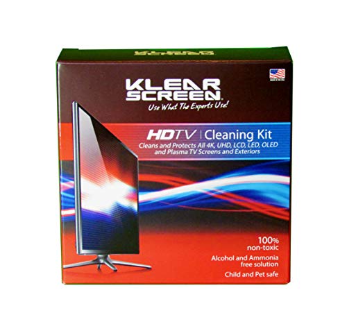 Klear Screen Large TV Cleaning Screen Cleaner for Tvs, Gaming Monitors, LCD, LED, OLED, LED, Made in The USA