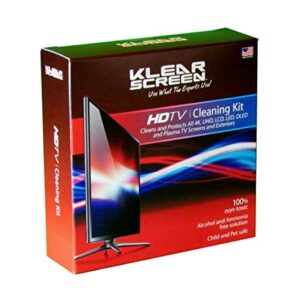 Klear Screen Large TV Cleaning Screen Cleaner for Tvs, Gaming Monitors, LCD, LED, OLED, LED, Made in The USA