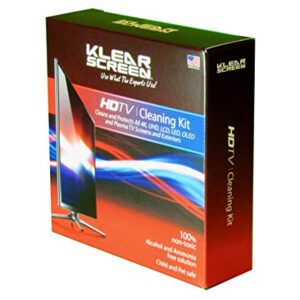 Klear Screen Large TV Cleaning Screen Cleaner for Tvs, Gaming Monitors, LCD, LED, OLED, LED, Made in The USA