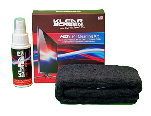 Klear Screen Large TV Cleaning Screen Cleaner for Tvs, Gaming Monitors, LCD, LED, OLED, LED, Made in The USA