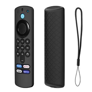 ustiya case for fire tv stick 4k max 2021 / fire tv stick 3rd gen control remoto case silicone remote protection cover (black)