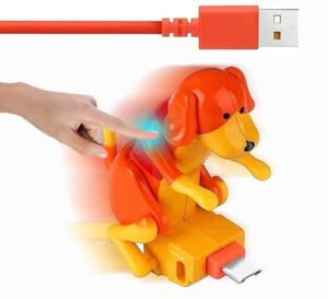 hikatop funny electronic dog data line, dog toy smartphone usb cable charger,for phone android type-c various models phones.spoof toy data cable