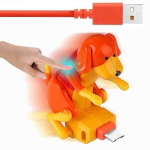 HIKATOP Funny Electronic Dog Data line, Dog Toy Smartphone USB Cable Charger,for Phone Android Type-C Various Models Phones.Spoof Toy Data Cable