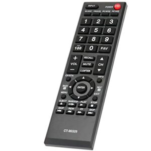 New CT-90325 Remote Compatible with Toshiba TV 40E200UM 40E210U 40E220U 40FT1 40FT1U 40FT2U 40FT2U1 40SL412 40SL412U 46G310U 46SL412U 55G310U 55G310U1 55HT1 55HT1U 22AV600U 19AV600U 32E200U