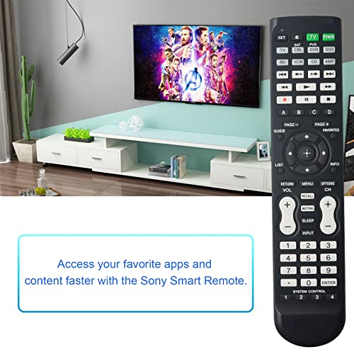 Sccavve Remote Control RM-VLZ620 RMVLZ620 Compatible for RM-VLZ620/C ARCAM CR80 CR100 RM-VZ220T RM-VZ320 for Sony LCD LED TV DVD BD DVR Player …