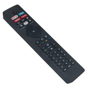 New NH800UP sub RF402A-V14 BT800 Replacement Voice Remote for Philips 4K UHD HDR LED Android Smart TV 75PFL5704/F7 50PFL5704/F7 55PFL5604/F7 65PFL5504/F7 55PFL5704/F7