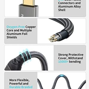 PHIXERO USB C to USB C Cable (100W/20Gbps/1.6Ft), 4K@60Hz Video Output Type-C Cable, 2-in-1 USB-A/C to USB-C Cable, USB C 3.2 Gen 2×2 Cable for MacBook Pro/Air/iPad Pro USB-C Monitor