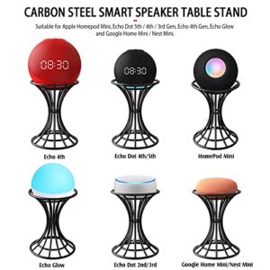 HeyMoonTong Smart Speaker Table Stand - Decorative Holder for Apple Homepod Mini,Echo Dot 5th / 4th Gen,Echo Glow and Google Home Mini/Nest Mini,Beautiful Desktop Decoration for Office/Room