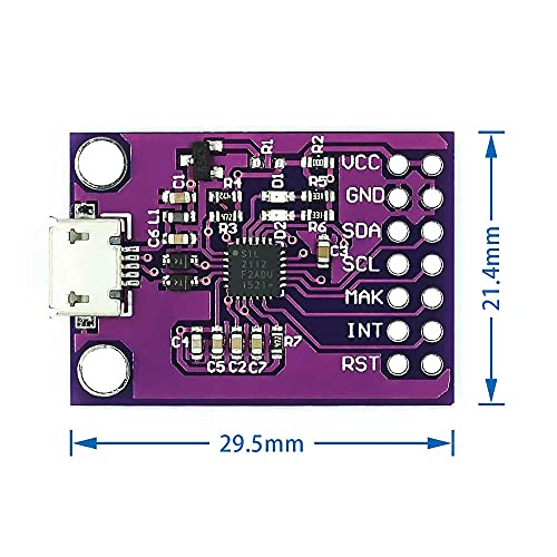 Rakstore MCU-2112 CP2112 Debug Board USB to I2C Communication Module Evaluation Board