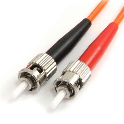 StarTech.com 1m Fiber Optic Cable - Multimode Duplex 62.5/125 - LSZH - ST/ST - OM1 - ST to ST Fiber Patch Cable (FIBSTST1)