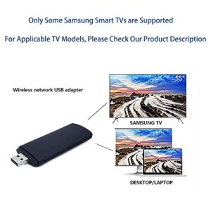 WiFi TV Adapter for Samsung Smart TV, Wireless Capable WLAN USB, Compatible Some Samsung TV, 2.4/5G 300Mbps USB Adapter