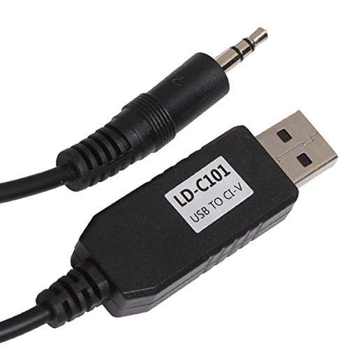 BQLZR USB CI-V CAT Cable for CT-17 IC-275 IC-756Pro Shortwave Radio Works with Ct-17 Compatible Radios and Transceivers