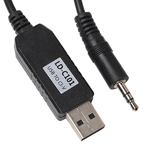 BQLZR USB CI-V CAT Cable for CT-17 IC-275 IC-756Pro Shortwave Radio Works with Ct-17 Compatible Radios and Transceivers